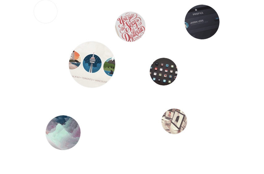 CSS Thumbnails - Rounded thumbnails portfolio