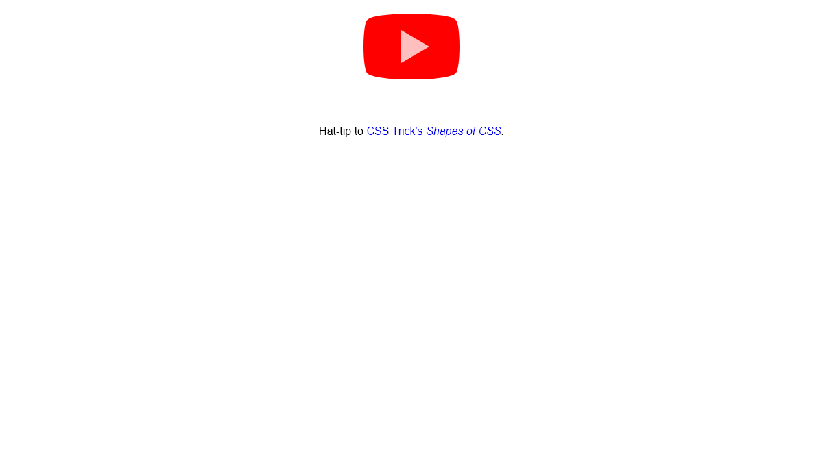 CSS Play/Pause Buttons - YouTube style play button