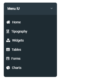 CSS Menu - Vertical Dark Menu with CSS