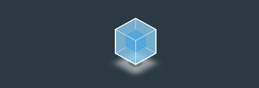 CSS Cubes - Levitating webpack 3 logo - CSS