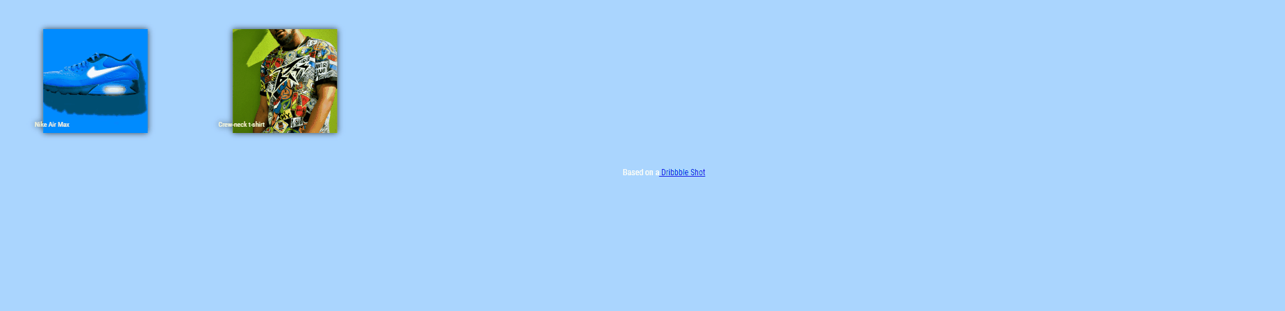 CSS Cards - Hover For Product Info