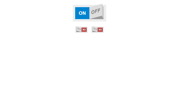 CSS Toggle Switches - Checkbox Rocker Toggle Switch