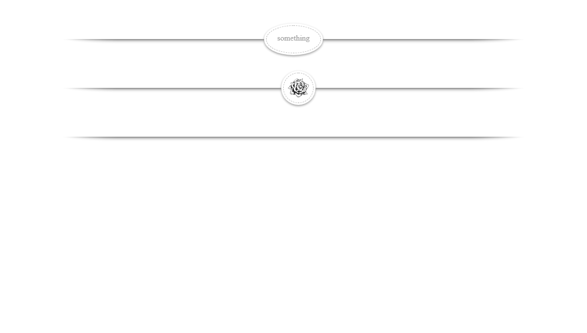 CSS Dividers - horizontal divider css