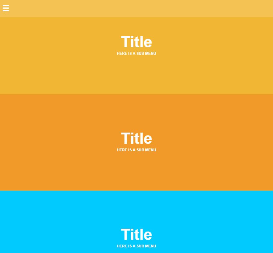 CSS Off-Canvas Menus - Pure CSS3 HTML5 sliding panels and off canvas navigation