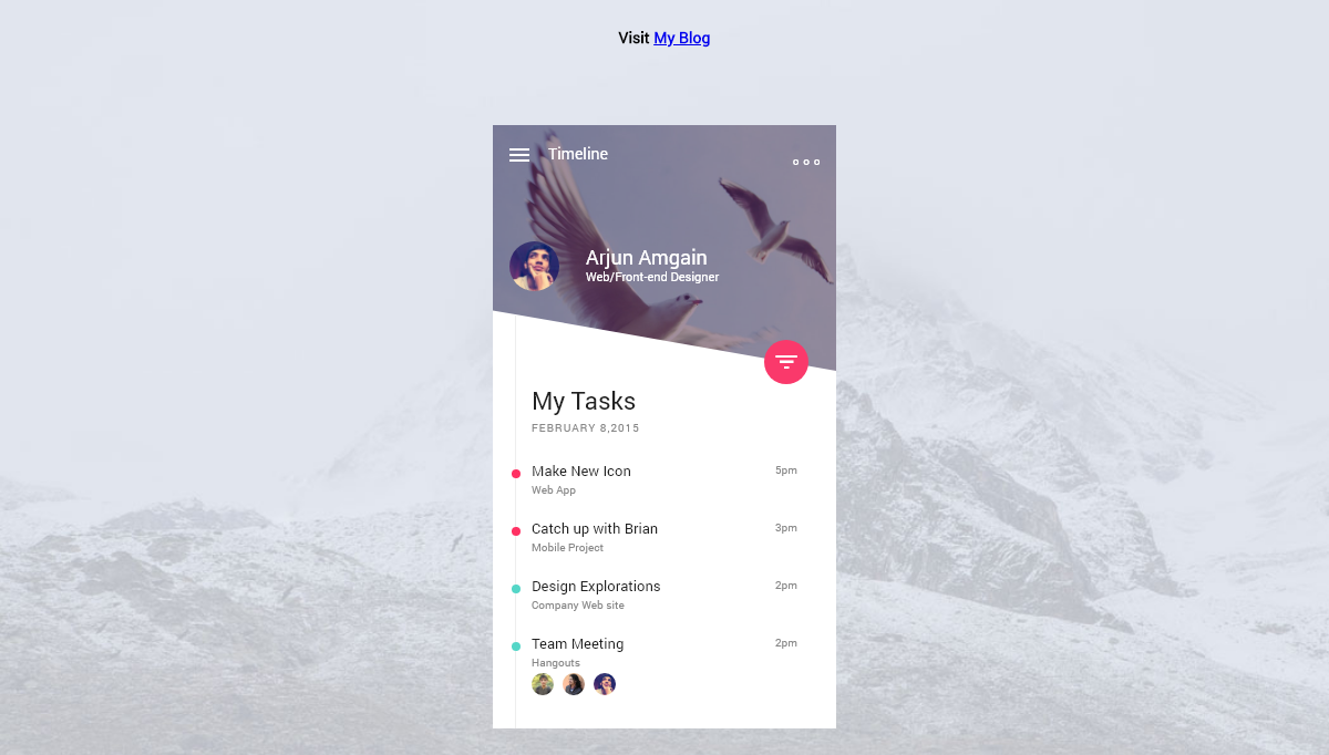 CSS Mobile Menus - Filter Menu