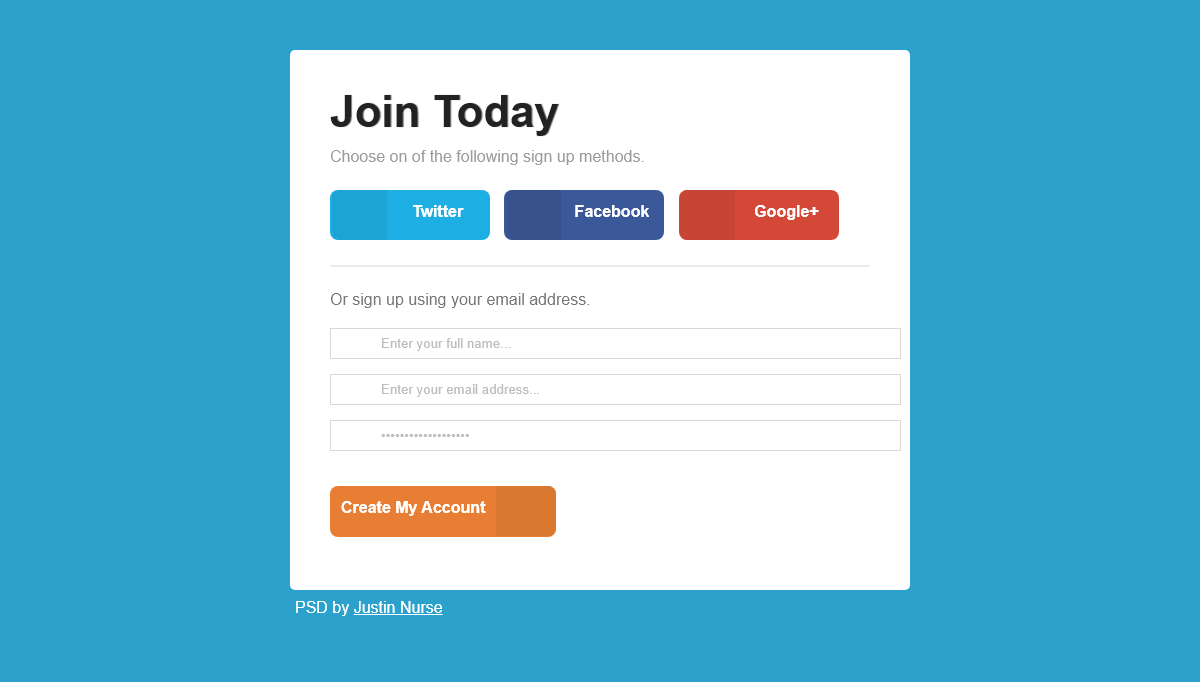 CSS Login / Registration Forms - Custom Login Form