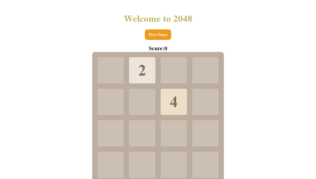 JavaScript 2048 Games - 2048