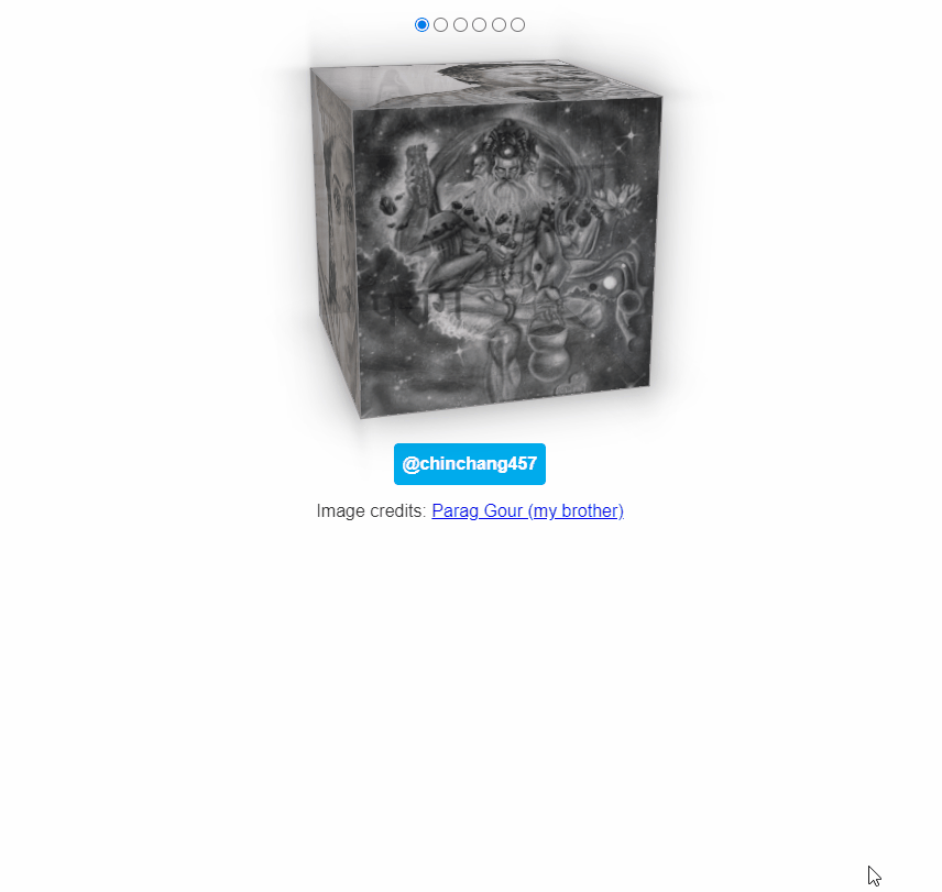CSS Cubes - 3D cube image gallery