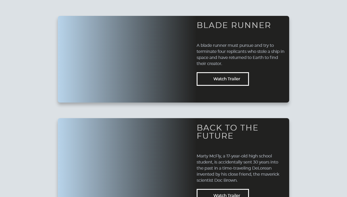 CSS Movie Cards - Responsive movie card