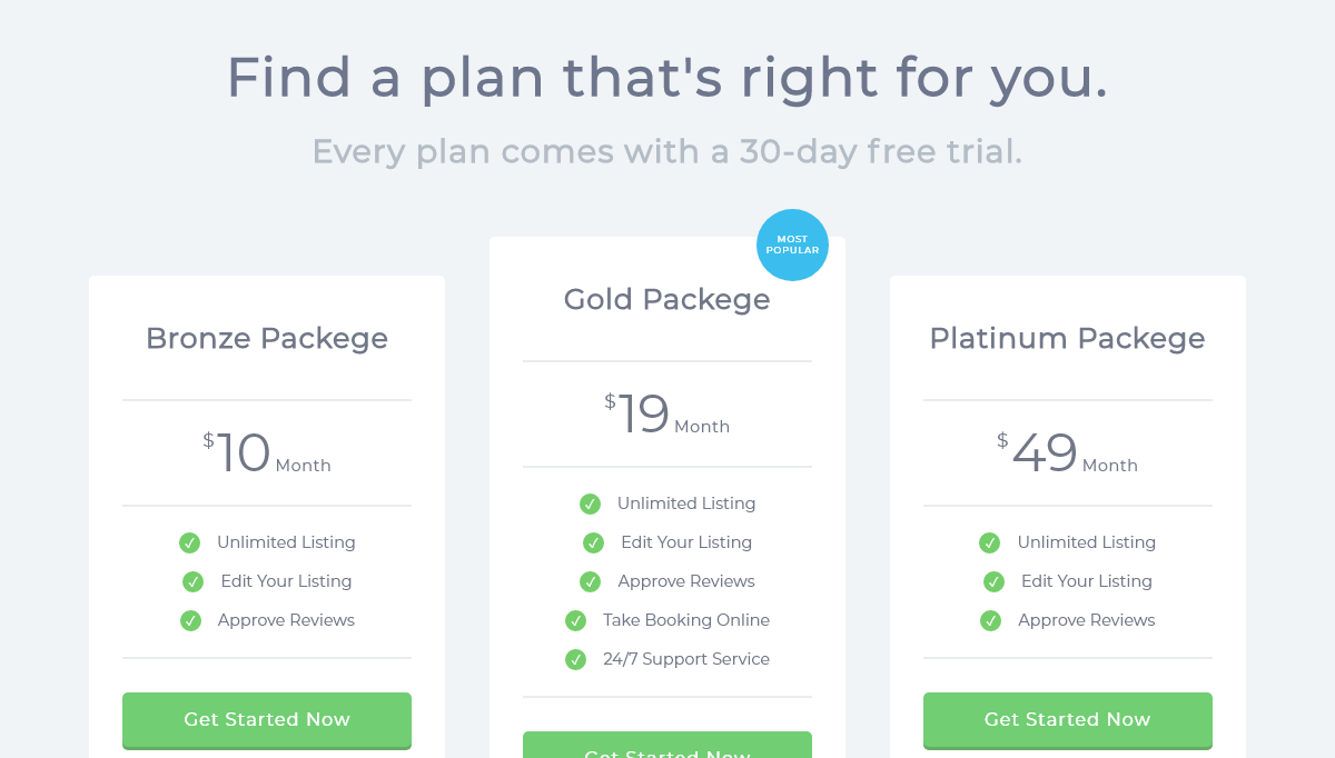 CSS Tables - Adaptive Pricing Table