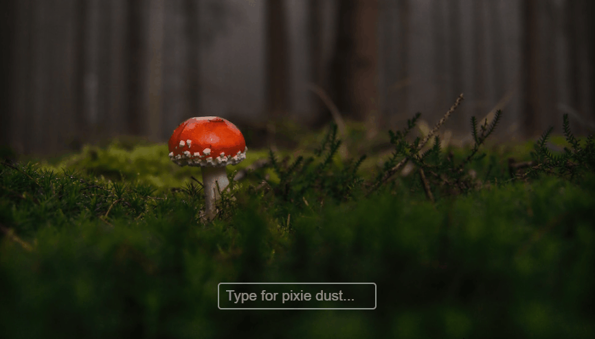 JavaScript Input Text - Pixie Dust Input