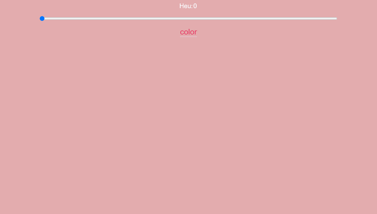 JavaScript Range Sliders - color slider