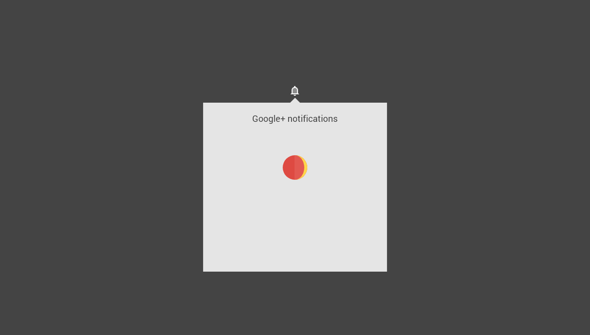 CSS Notifications - Google Plus loading animation in pure CSS