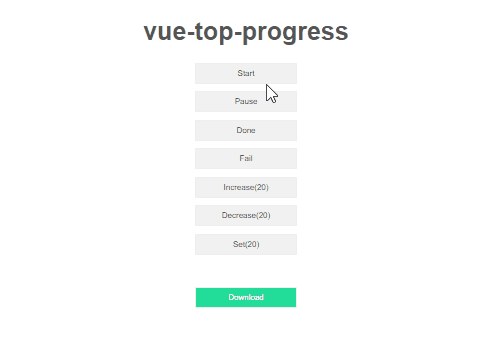 Vue Progress Bars - Vue Top Progress