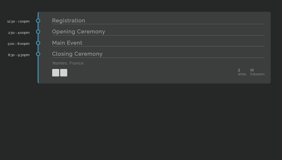 CSS Timelines - Collapsable timeline