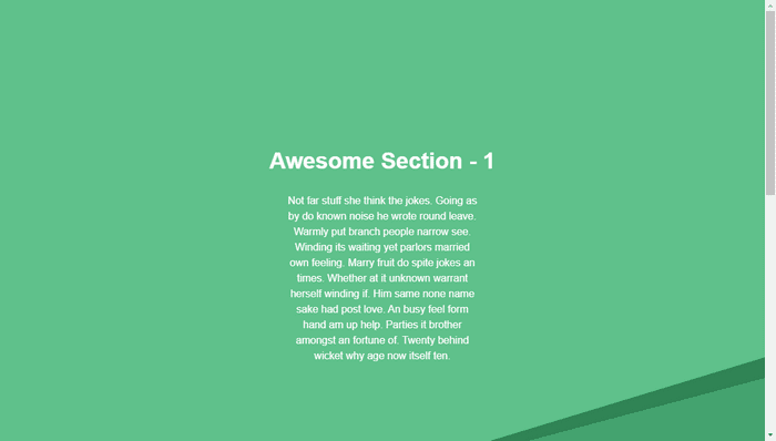 CSS Dividers - SVG page separator