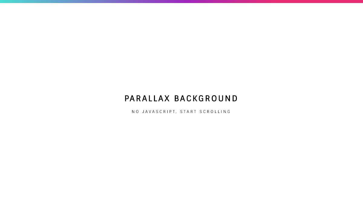 CSS Parallax Effects - Parallax Background