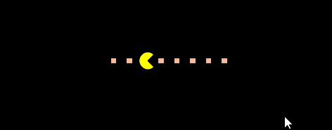 CSS Pagination - Pac-Man CSS Pagination (Dark)