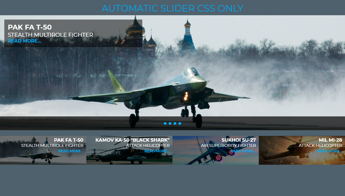 CSS Slideshows - Slider CSS Only