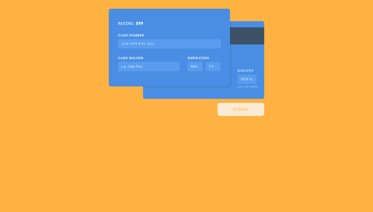 CSS Forms - Credit Card Payment Form