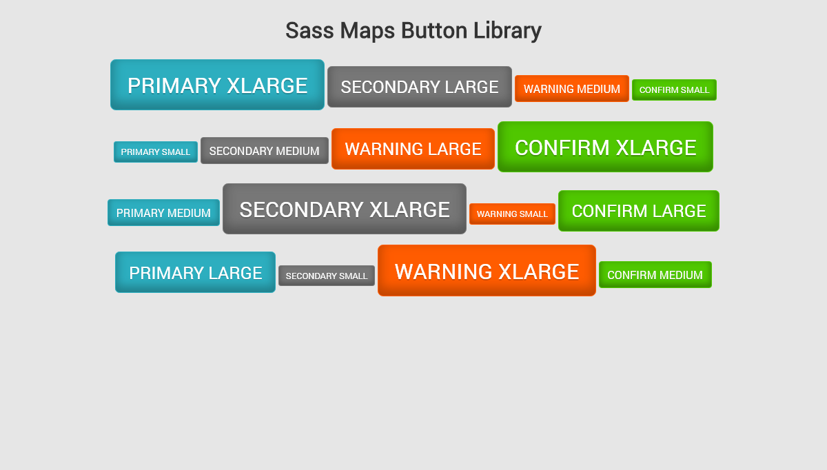 CSS Button Libraries - Sass Maps Button Library