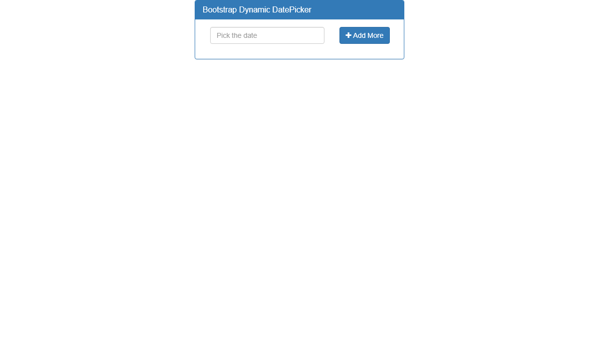 Bootstrap Datepickers and Timepickers - Bootstrap Dynamic Datepicker