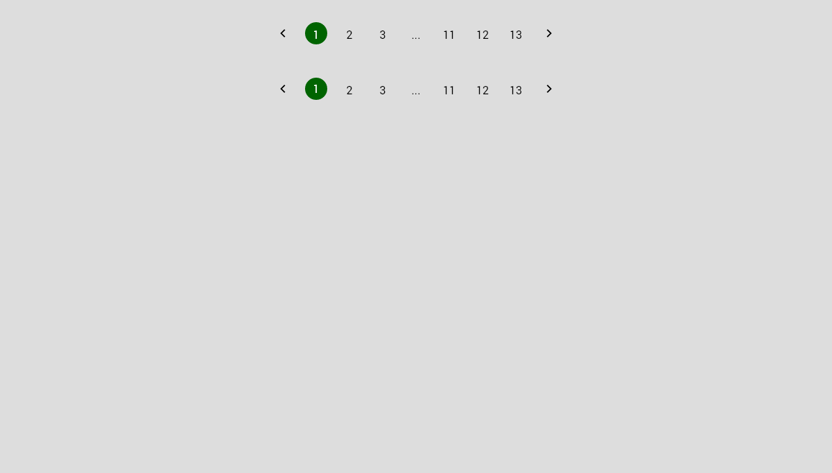 CSS Pagination - MDC Pagination - utilize the icon button