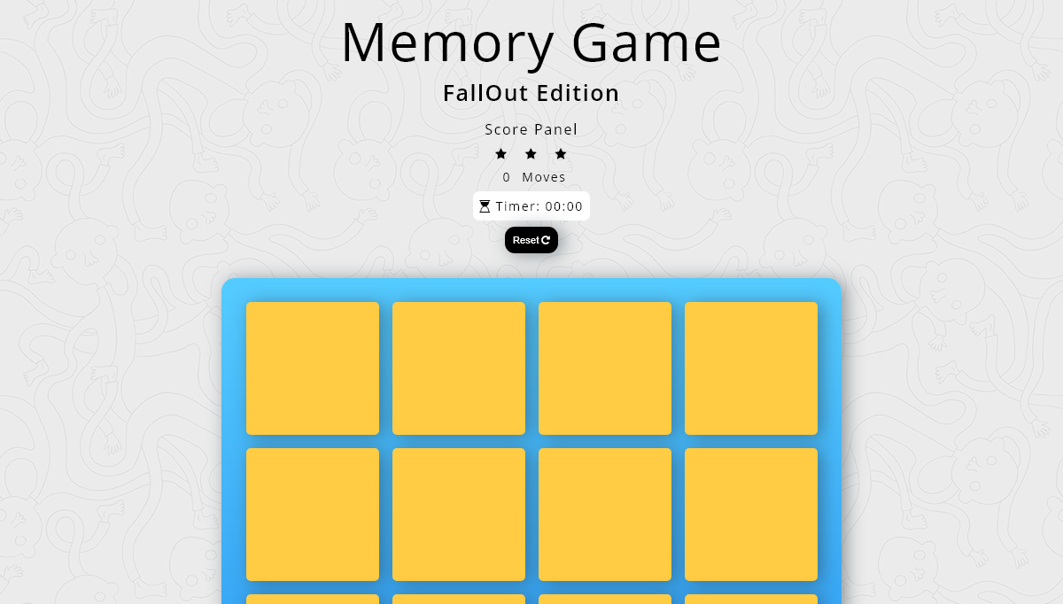 JavaScript Memory Games - Memory Game