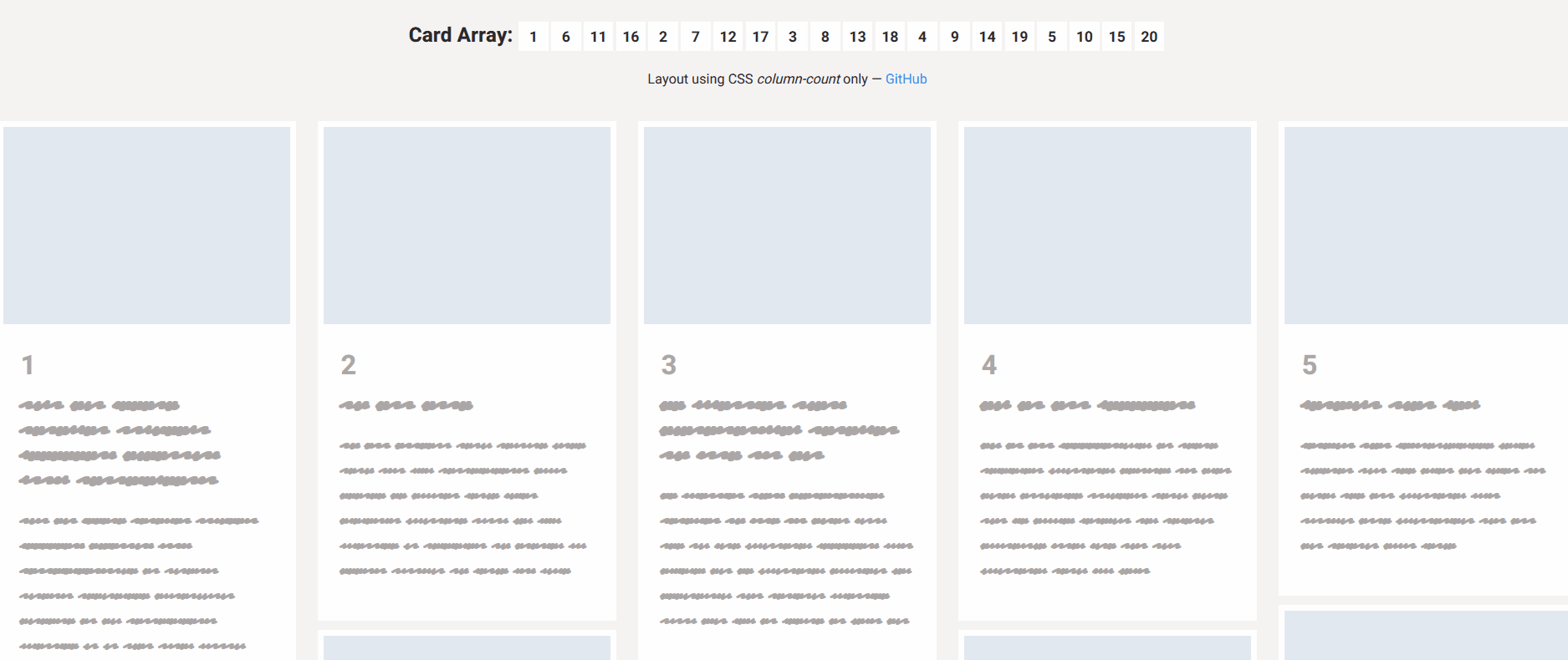 CSS Masonry Layout Examples - Easy CSS Masonry Layout with Left-To-Right Content Flow