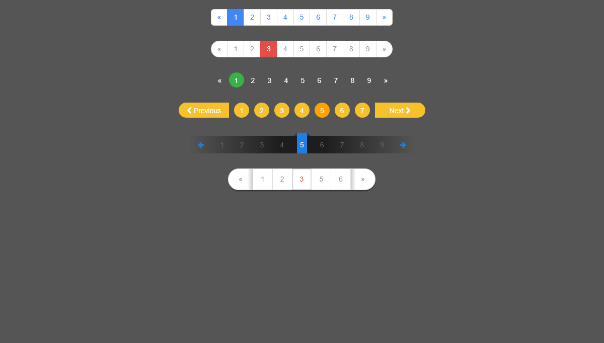 CSS Pagination - Pagination