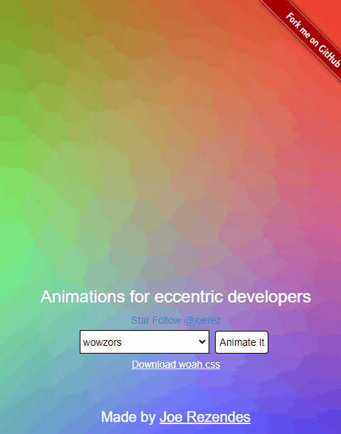 CSS Animation Libraries - Woah CSS