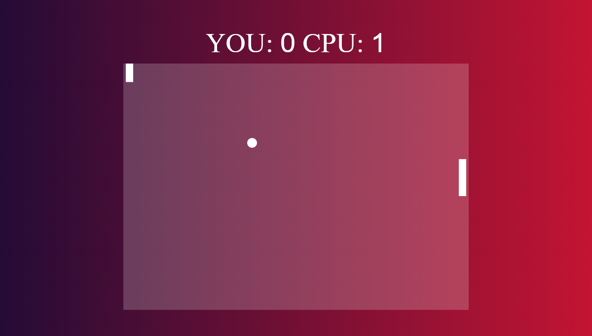 JavaScript Pong Games - Impossible Pong