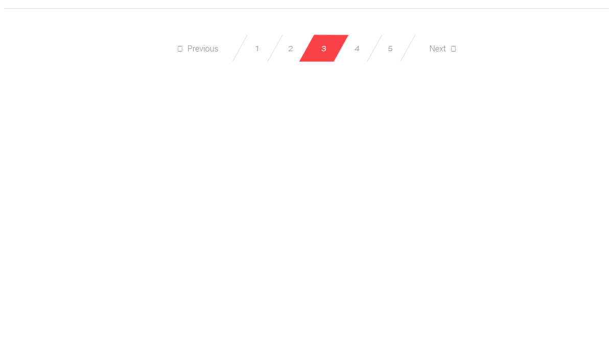 CSS Pagination - Pagination One