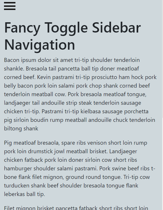 Bootstrap Sidebars - Bootstrap 4.1.3 sidebar nav