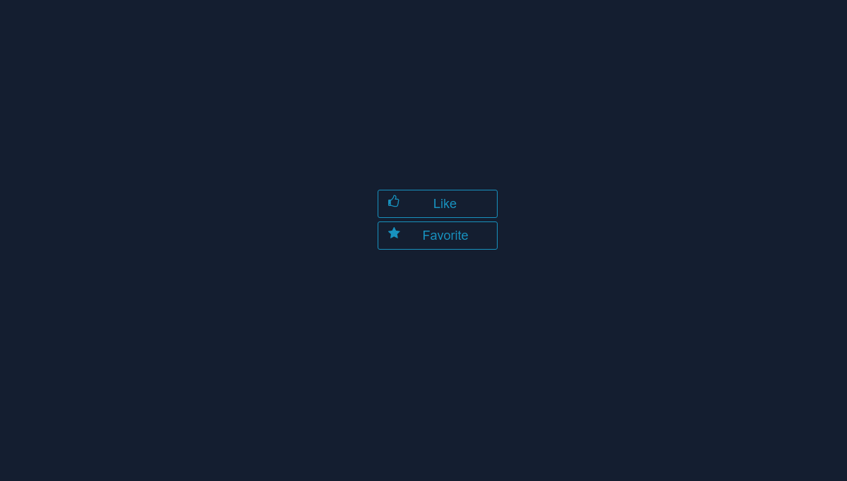 CSS Buttons - like and favorite buttons