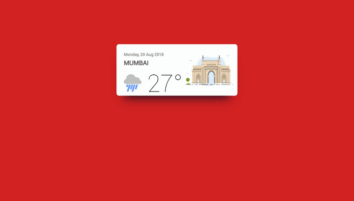 CSS Weather Widgets
