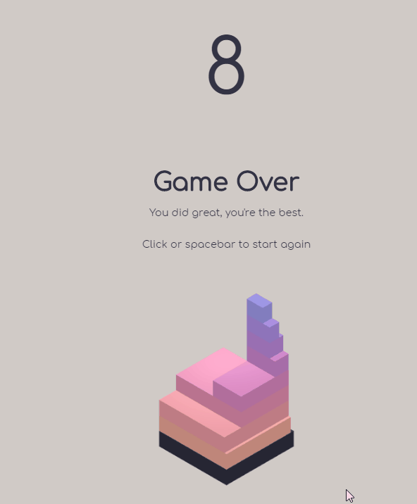 Three JS Games - Tower Blocks