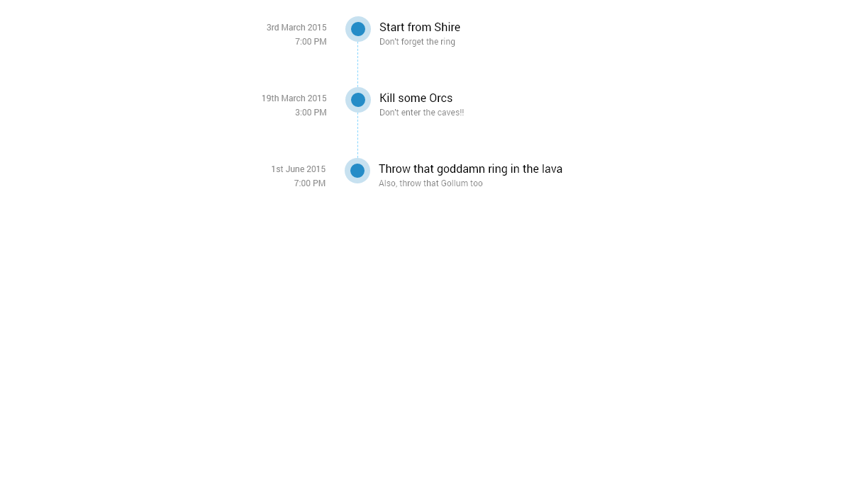 CSS Timelines - Vertical Timeline design