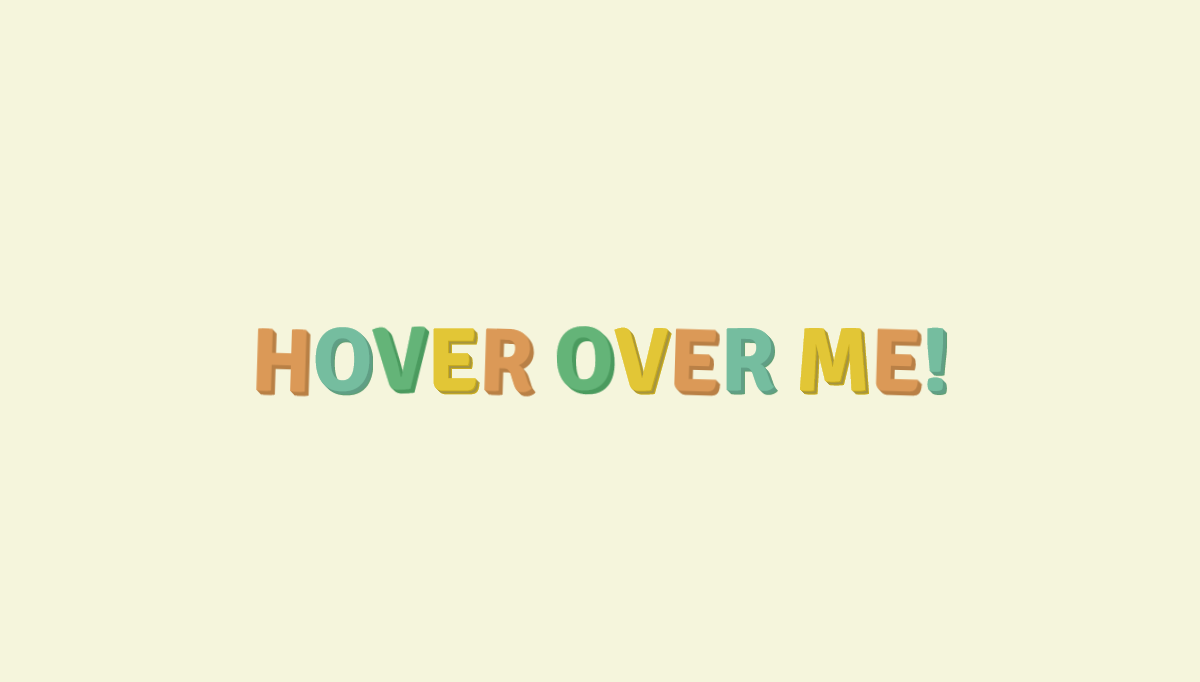 CSS Text Effects - Happy Text