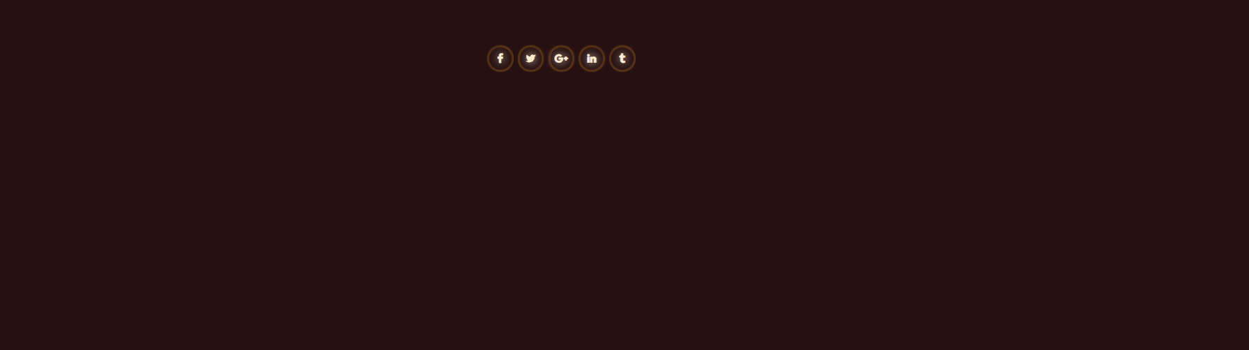 CSS Social Media Icons - Dark Social Icons