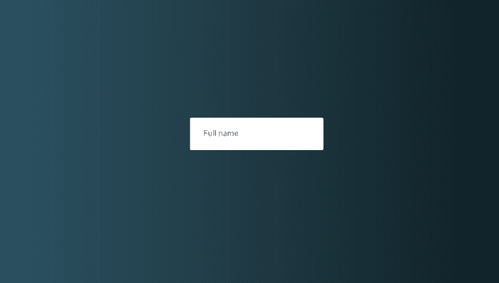 CSS Input Text - Form label show after input text only CSS