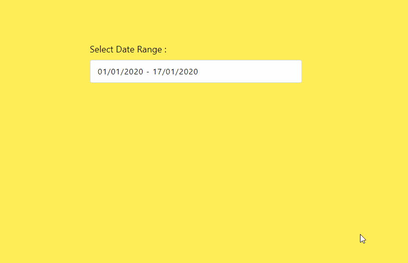 Bootstrap Datepickers and Timepickers - Bootstrap 4 date range datepicker with two months shown