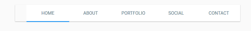 CSS Tab Bars - Google Material Design Tab Bar