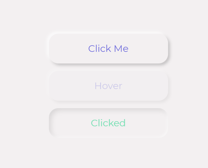 CSS Buttons - Neumorphism Buttons