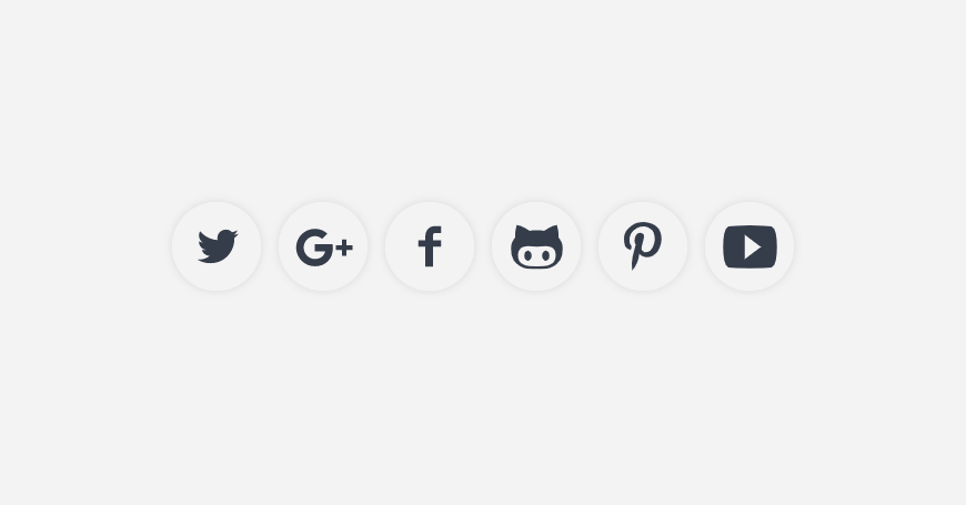 CSS Social Media Icons - SVG Social Icons
