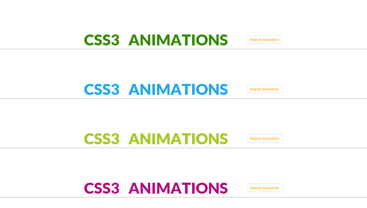 CSS Text Animations - Pure CSS Text animation