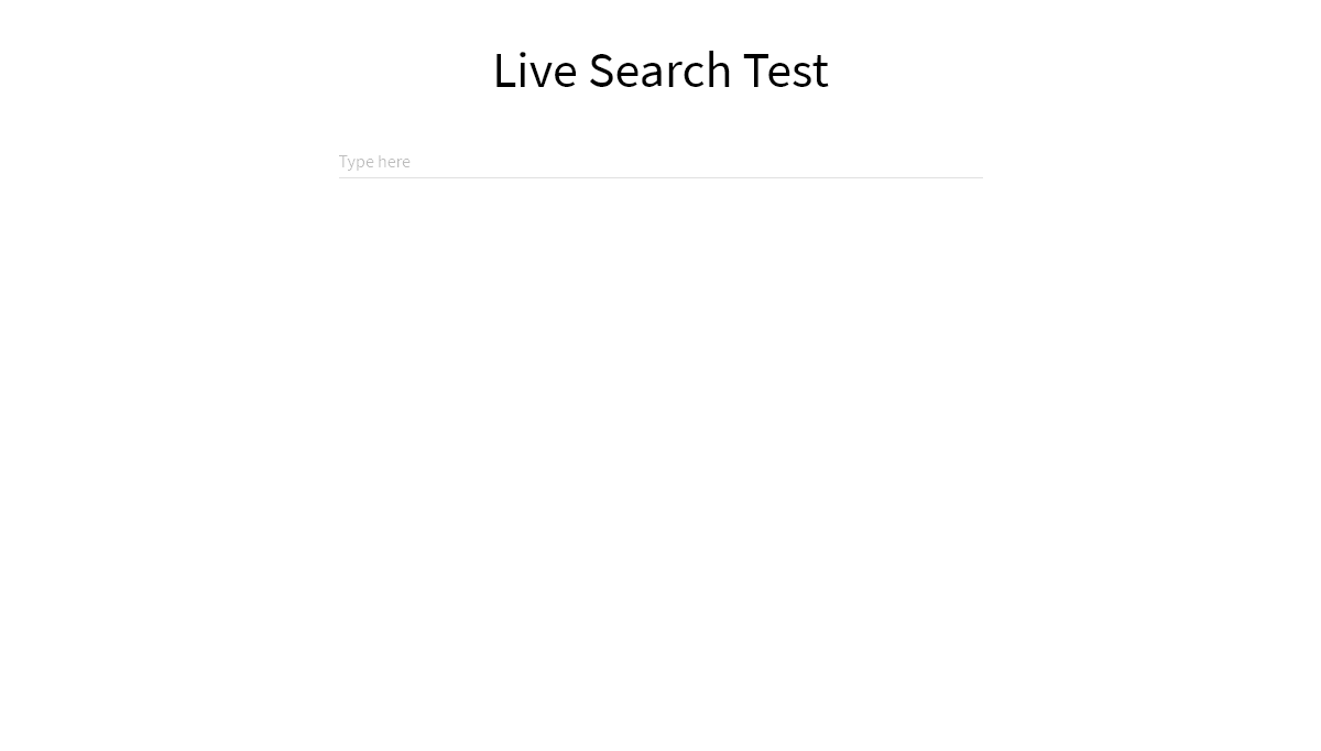 Vue Input Text - live search Vue.js