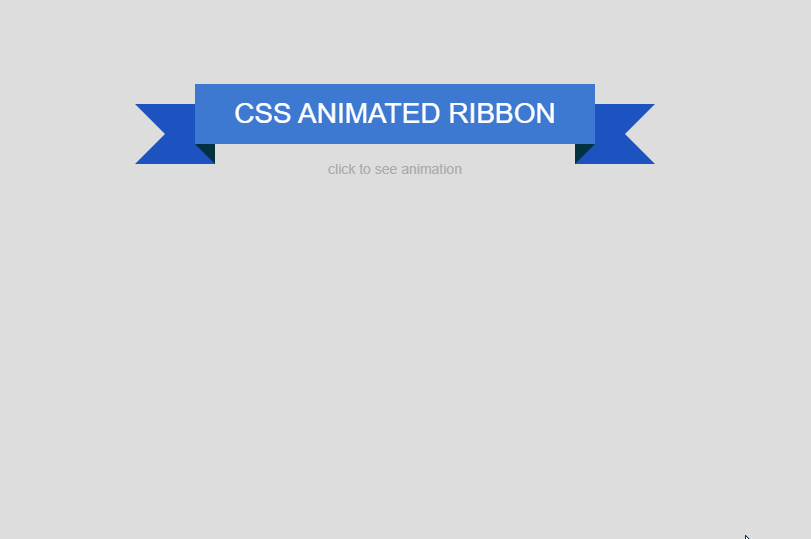 CSS Ribbons - CSS Animated Ribbon