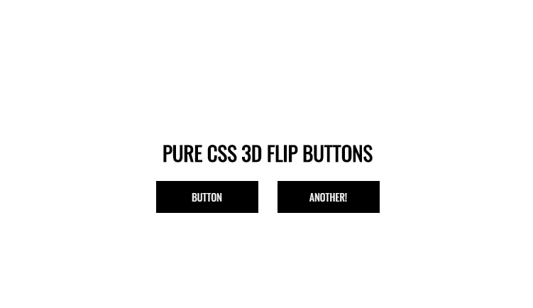 CSS Flat Buttons - Pure CSS 3D flip buttons