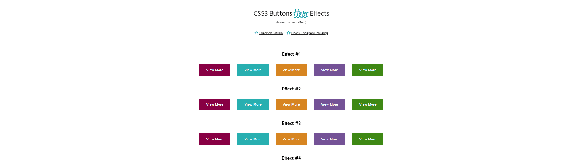 CSS Flat Buttons - CSS3 buttons hover effects with FontAwesome5